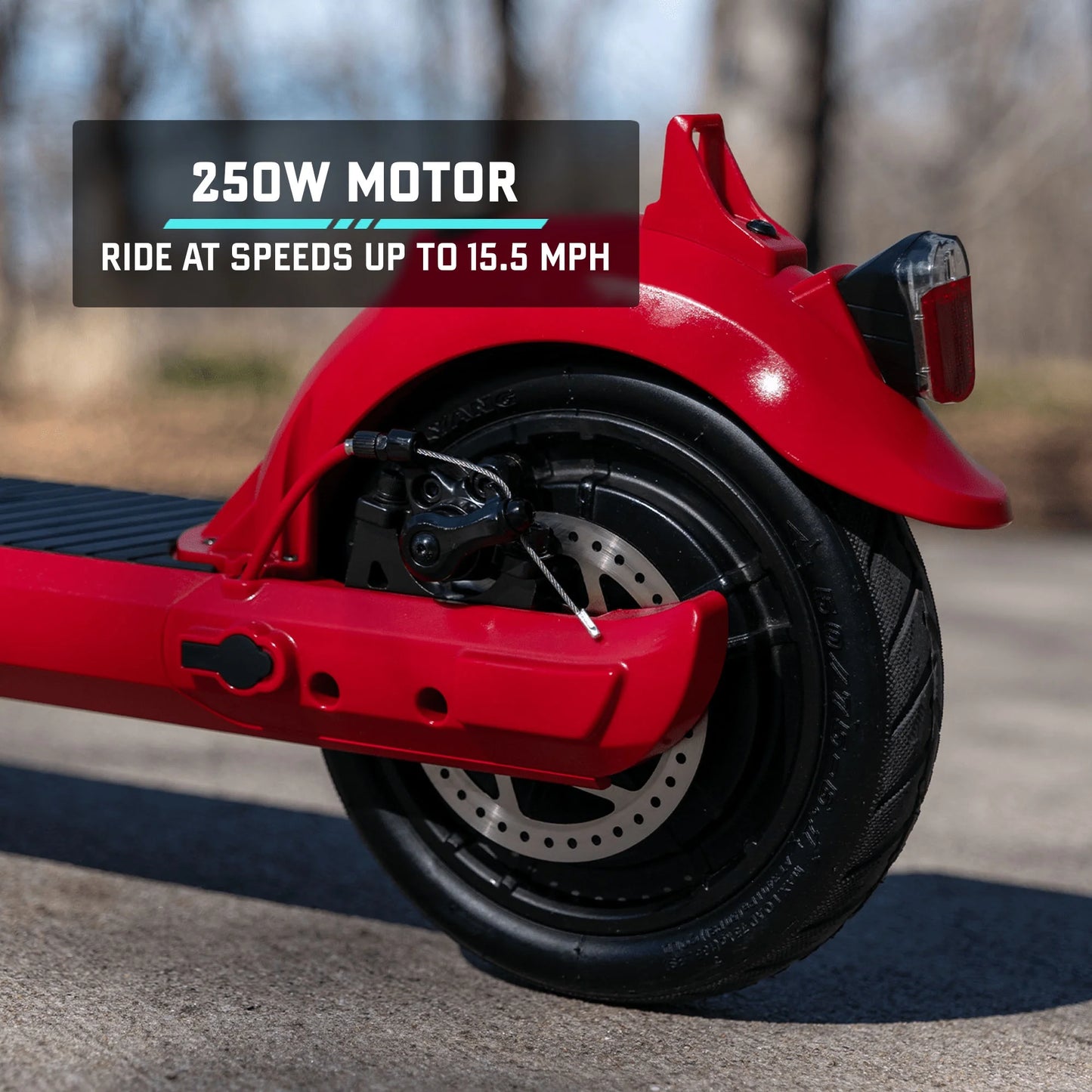 Apex Adult Electric Scooter, 8.5" Tires and 15.5Mph Large Digital Display Foldable Escooter for Adult, Red