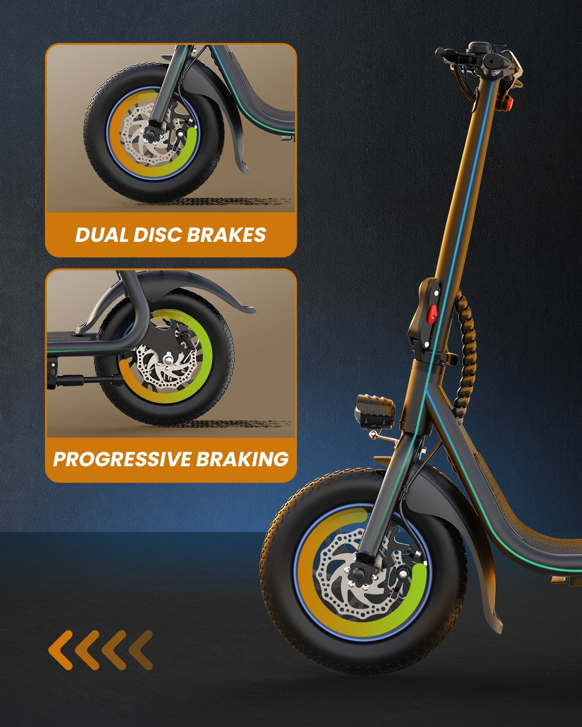 450W Electric Scooter with Seat for Adult, 12 Inch Commuter Electric Scooter with Basket and Adjustable Seat- up to 21 Miles 15.5MPH
