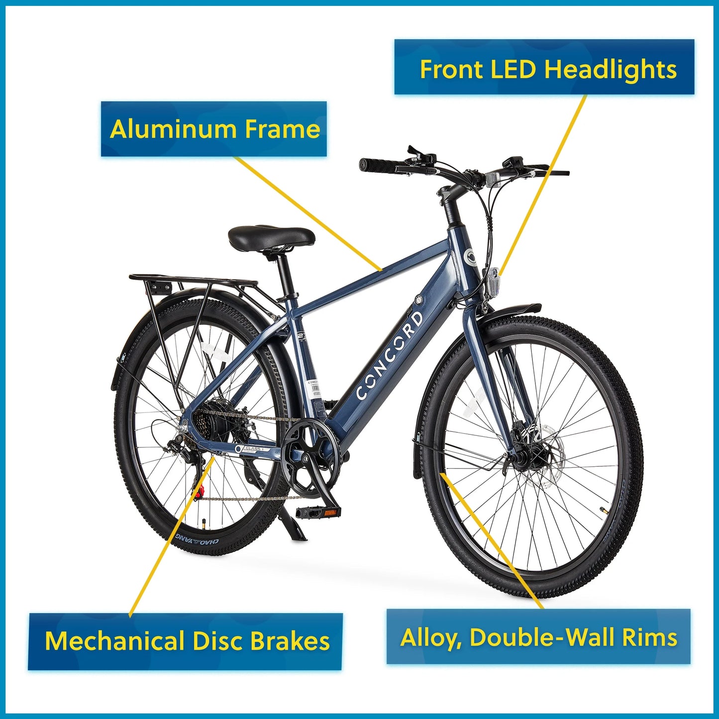 27.5" Step-Over Electric Commuter Bike, 36V, Gray, Fits Riders 5'1" - 6'1", Adult, Unisex